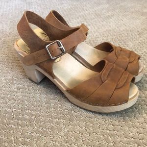 Lotta’s from Stockholm Peep Toe Swedish Clogs